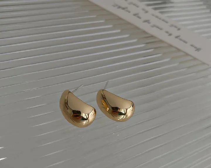 HPE-120 Hoop Earrings 25mm, Glossy Shine Earrings, Stylish Fashion Light Weight Chunky Funky Long Earing, for Ladies / Girls / Women / Fancy & Elegant Artificial Jewelry