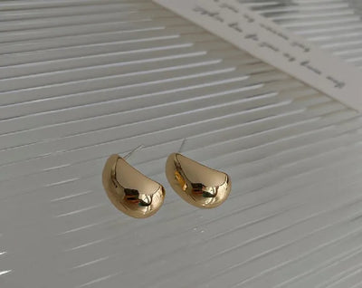HPE-120 Hoop Earrings 25mm, Glossy Shine Earrings, Stylish Fashion Light Weight Chunky Funky Long Earing, for Ladies / Girls / Women / Fancy & Elegant Artificial Jewelry