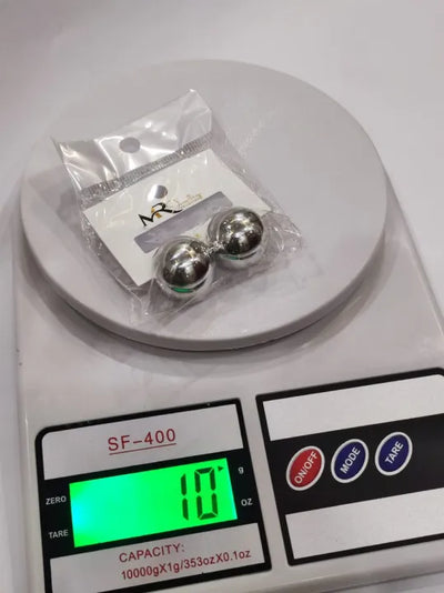 DOT Earrings Golden & Silver Glossy Shine Earrings, Chunky Dome Hallow Stud